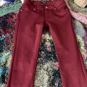 Burgundy Jeggings